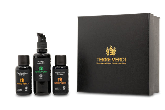 Organic Face & Body Oil Gift Set | Luxury