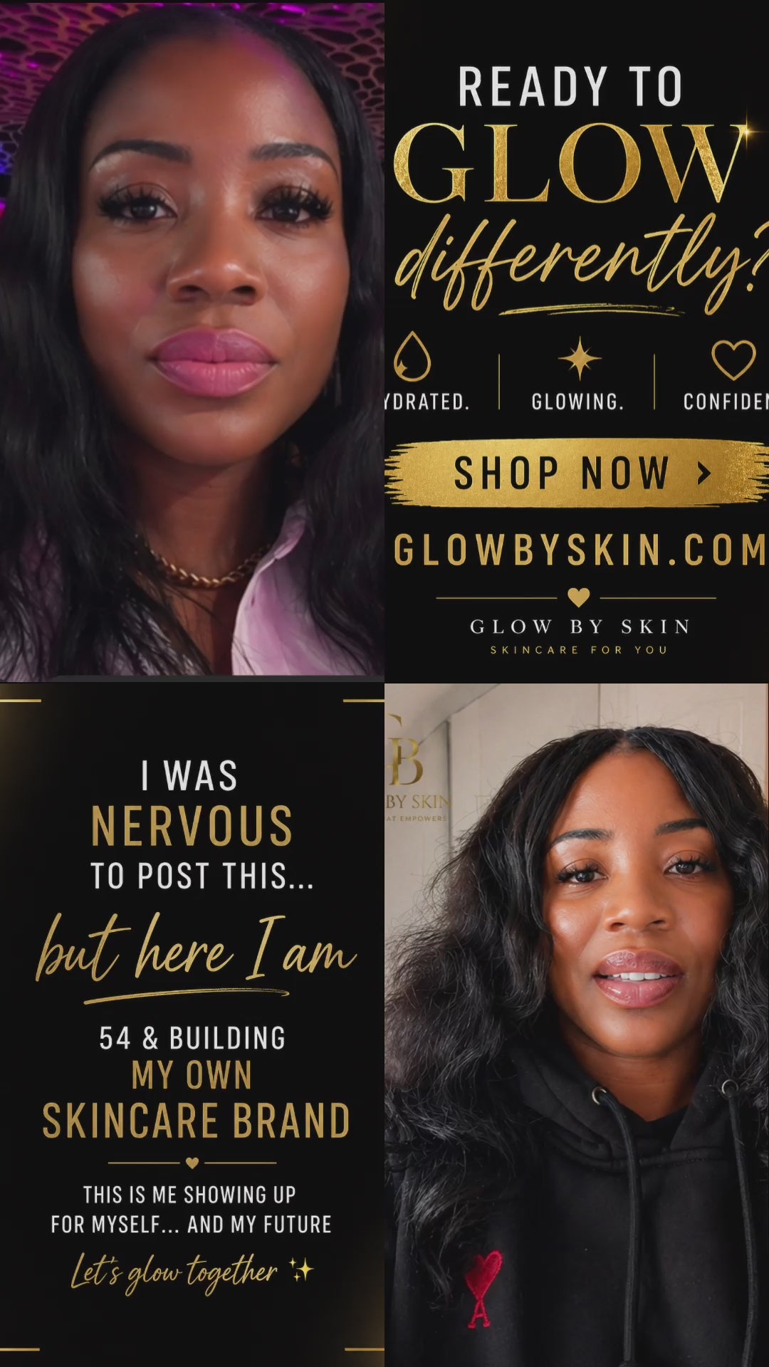 Load video: Hydrate. Brighten. Glow 💖Luxury skincare designed for radiant, confident skin✨⭐️✨